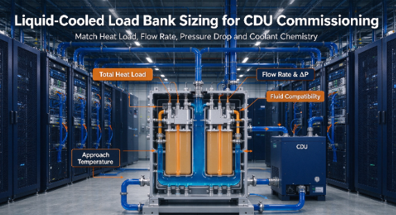 Cara Mengukur Bank Muatan Cecair-Cooled untuk Ujian CDU
